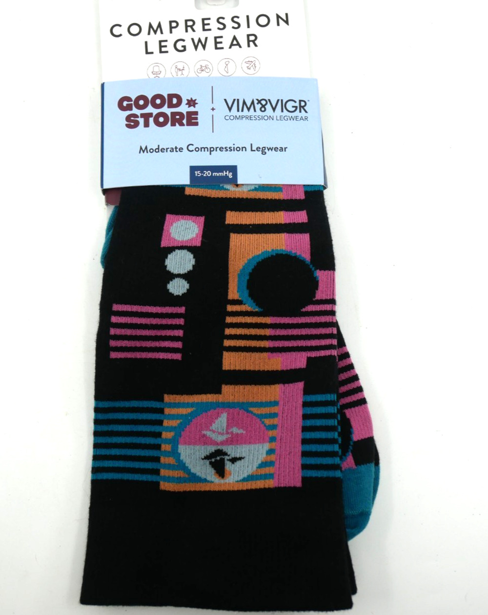 VIM&VIGR Graduated Knee-High Compression Socks 15-20 mmHg M/L